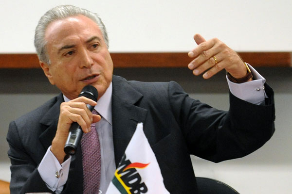 Temer havia defendido a proposta de candidatura própria do PMDB à Presidência em 2018 (Foto: Banco de Dados)