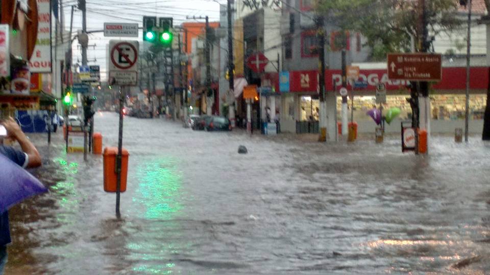 Enchente no Centro de São Bernardo