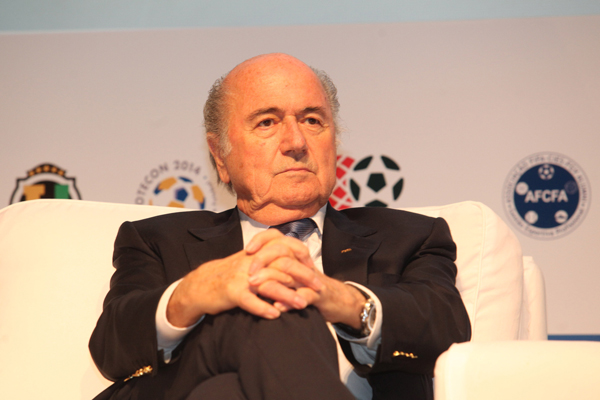 Joseph Blatter voltou nesta terça-feira à sede da Fifa  (Foto: Banco de Dados)