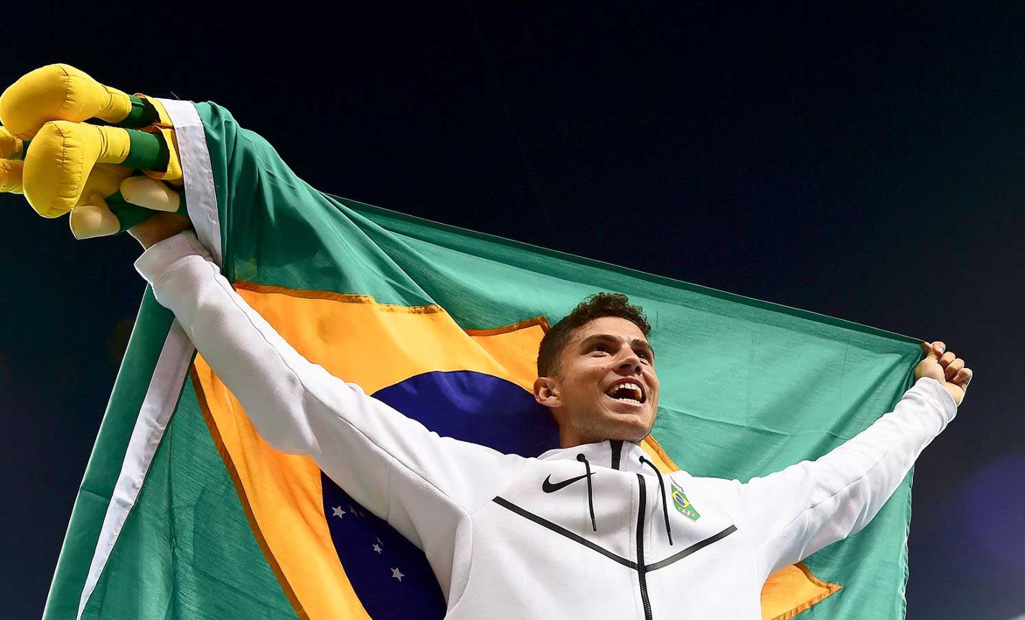 Qual é o recorde de Thiago Braz?