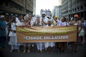 Porto Alegre - No dia do combate a Intolerância Religiosa, acontece em Porto alegre, a Marcha pela Vida e Liberdade Religiosa (Marcelo Camargo/Agência Brasil)
