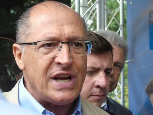 Alckmin evitou polêmica com Michels durante evento (Foto: Carlos Carvalho)