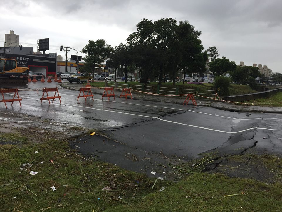 Ponte da Avenida dos Estados sofre solapamento e complica trânsito local. Foto: Divulgação/Prefeitura