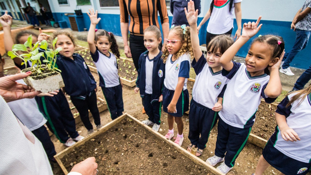 Ribeirão Pires inicia projeto Horta na Escola no Santa Rosa - Repórter Diário