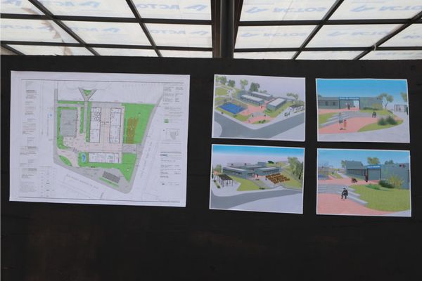 Estado e Prefeitura visitam obras da Praça da Cidadania de Diadema